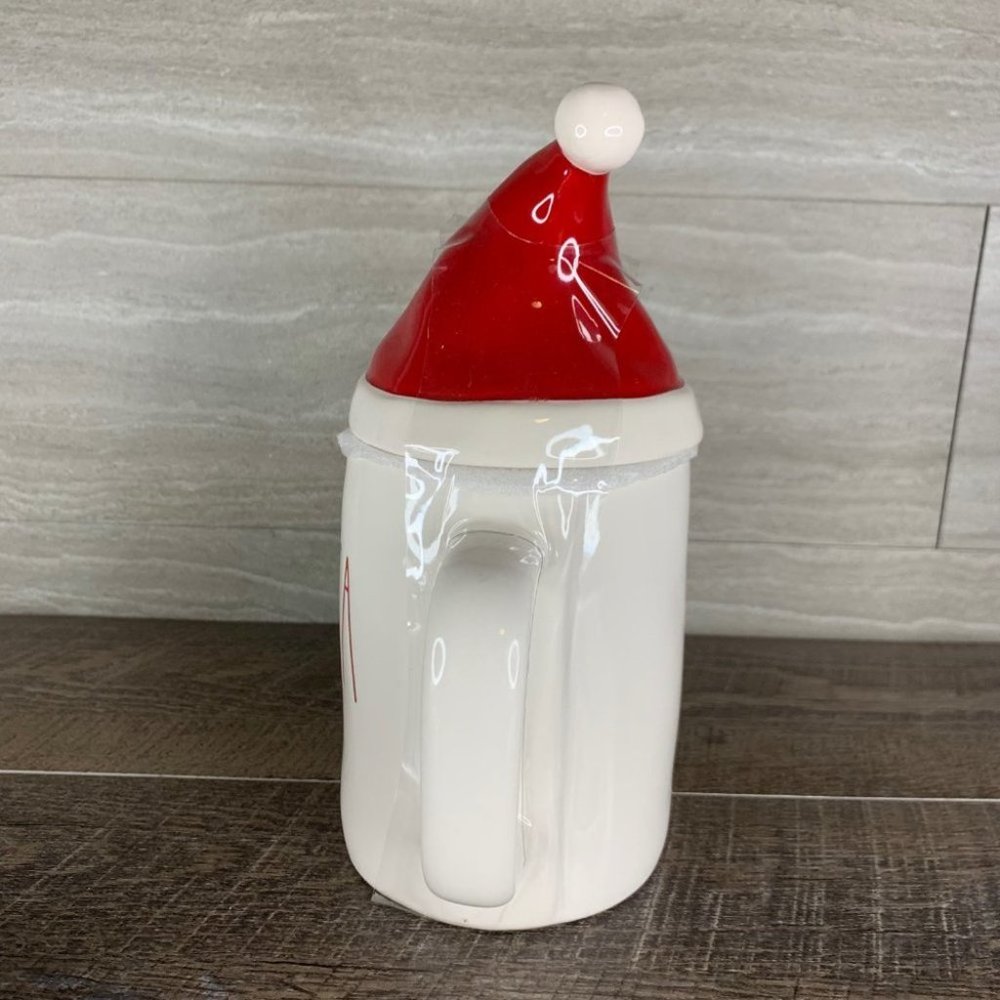 Rae Dunn Santa Hat Topper Mug - Picture 2 of 5